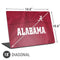 University of Alabama Maroon Jersey Universal Laptop 18in (14.6 x 10.6in) Skin