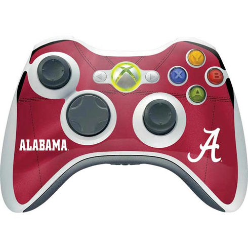 University of Alabama Maroon Jersey Xbox 360 Wireless Controller Skin