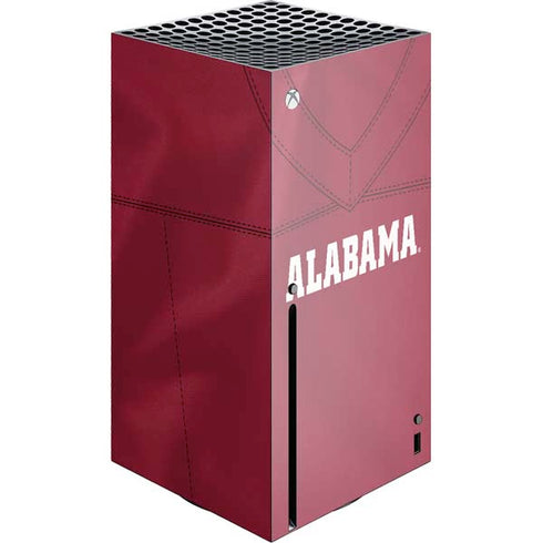 University of Alabama Maroon Jersey Xbox Series X Console Skin