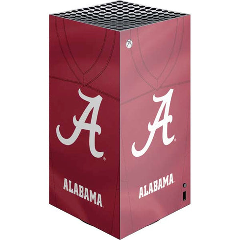 University of Alabama Maroon Jersey XBox Series X Digital Edition Console Skin