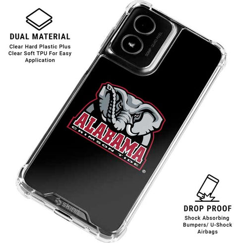 University of Alabama Primary Logo Moto G Power 5G (2024) Clear Case