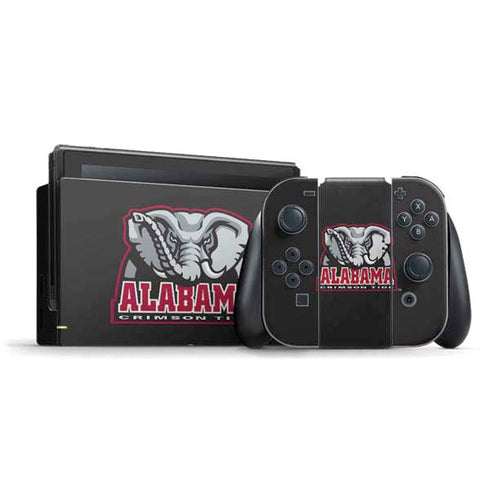 University of Alabama Primary Logo Nintendo Skins