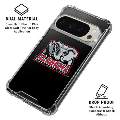 University of Alabama Primary Logo Pixel 9/9 Pro Clear Case