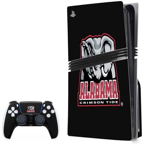 University of Alabama Primary Logo PS5 Pro Disk Bundle Skin