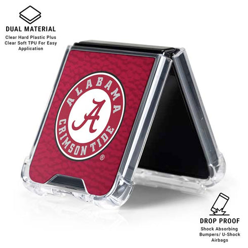 University of Alabama University Seal Galaxy Z Flip6 Clear Case