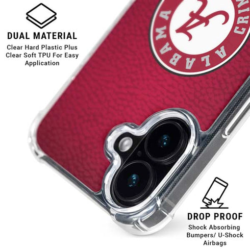 University of Alabama University Seal iPhone 16 Plus Clear Case