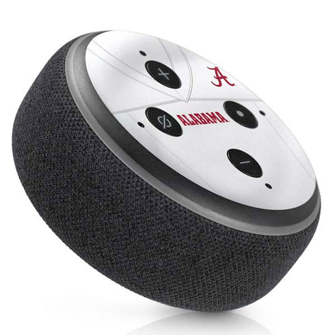 University of Alabama White Jersey Amazon Echo Dot Skin