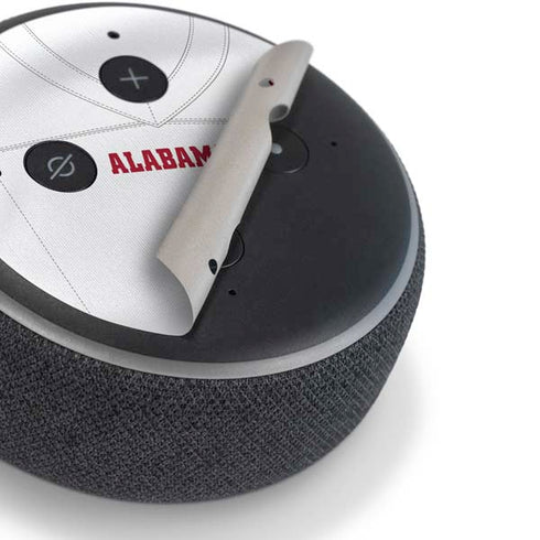 University of Alabama White Jersey Amazon Echo Dot Skin