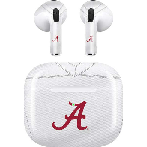 University of Alabama White Jersey Apple AirPods (3rd Gen 2021) Skin