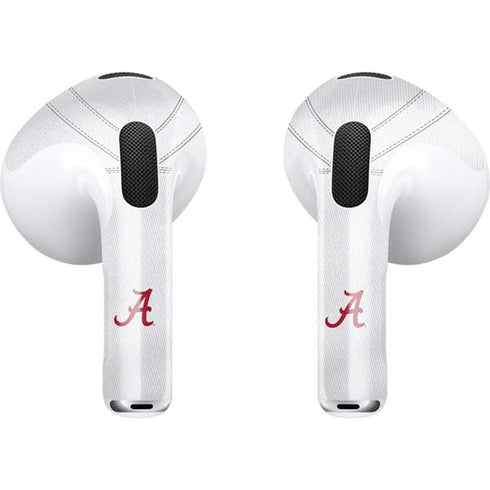 University of Alabama White Jersey Apple AirPods (3rd Gen 2021) Skin