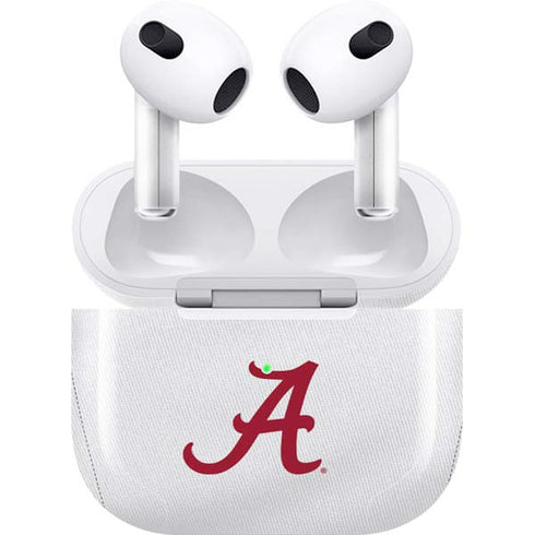 University of Alabama White Jersey Apple AirPods (3rd Gen 2021) Skin