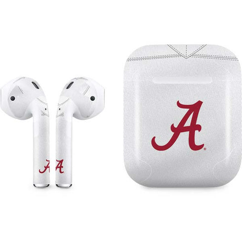 University of Alabama White Jersey Apple AirPods Skin