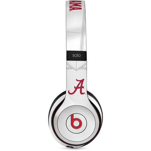 University of Alabama White Jersey Beats Solo 3 Wireless Skin