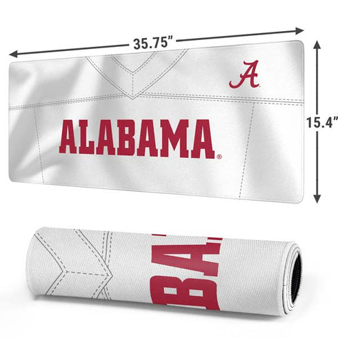 University of Alabama White Jersey Gaming Mouse Pad