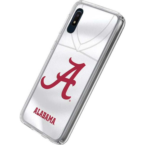 University of Alabama White Jersey Galaxy A10e Clear Case