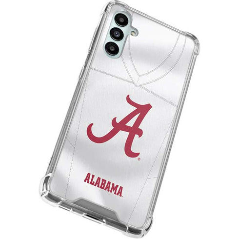 University of Alabama White Jersey Galaxy A14 5G Clear Case