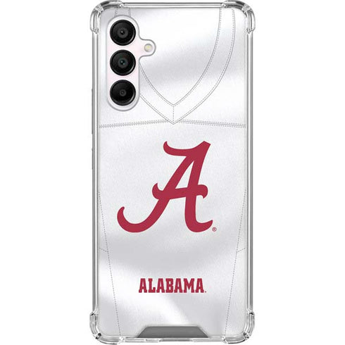 University of Alabama White Jersey Galaxy A16 5G Clear Case