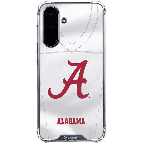 University of Alabama White Jersey Galaxy A36 5G Clear Case