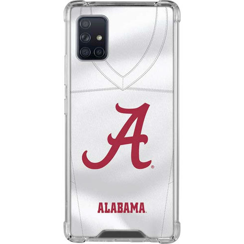University of Alabama White Jersey Galaxy A51 5G Clear Case