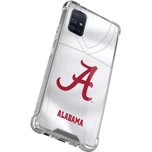 University of Alabama White Jersey Galaxy A51 5G Clear Case