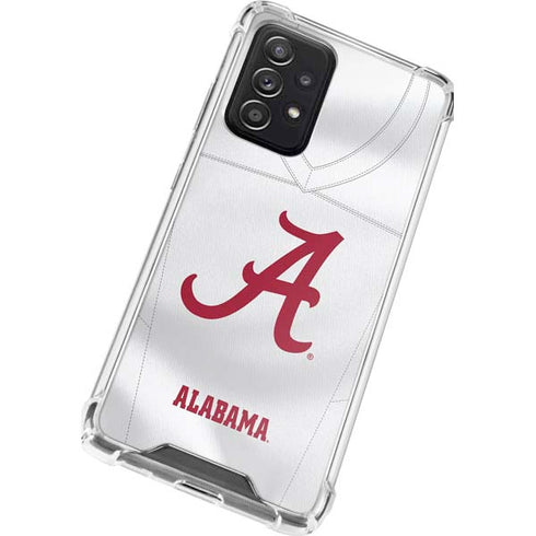 University of Alabama White Jersey Galaxy A52 5G Clear Case