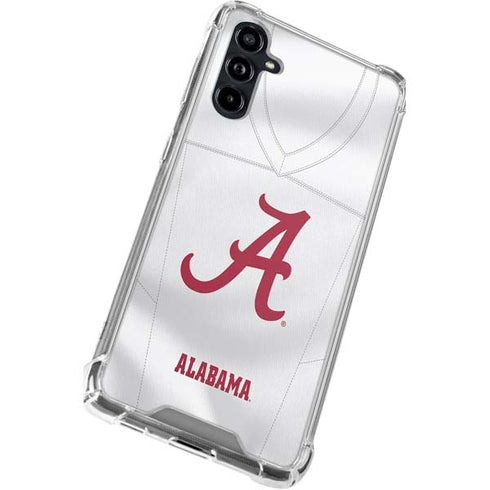 University of Alabama White Jersey Galaxy A54 5G Clear Case