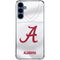 University of Alabama White Jersey Galaxy A55 5G Clear Case