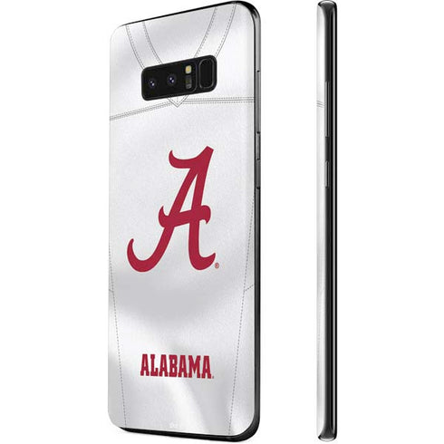 University of Alabama White Jersey Galaxy Note 8 Skin
