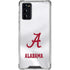University of Alabama White Jersey Galaxy Note20 5G Clear Case