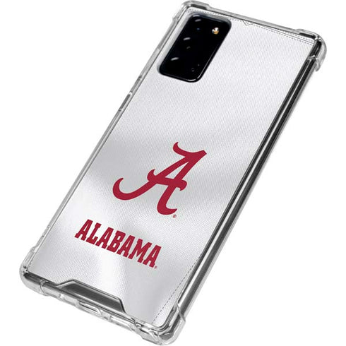 University of Alabama White Jersey Galaxy Note20 5G Clear Case