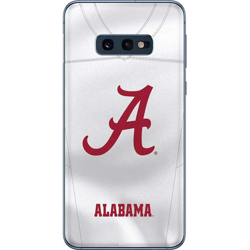 University of Alabama White Jersey Galaxy S10e Skin