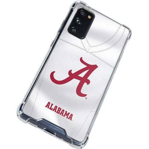 University of Alabama White Jersey Galaxy S20 FE Clear Case