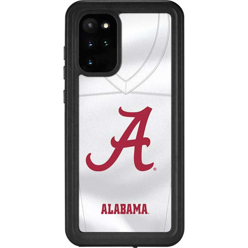 University of Alabama White Jersey Galaxy S20 Plus Waterproof Case