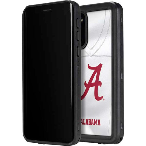 University of Alabama White Jersey Galaxy S20 Plus Waterproof Case