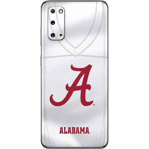 University of Alabama White Jersey Galaxy S20 Skin