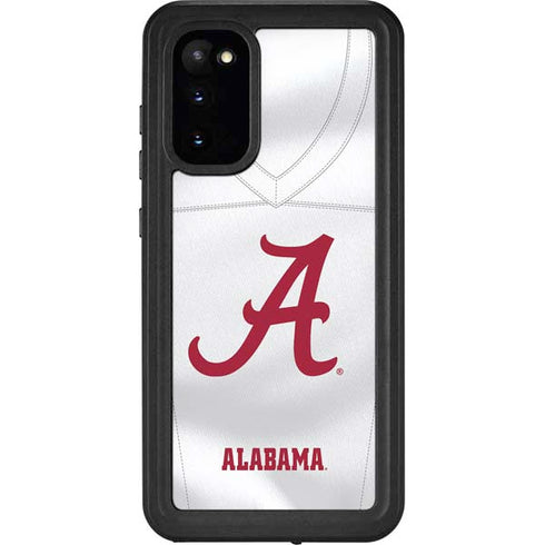 University of Alabama White Jersey Galaxy S20 Waterproof Case