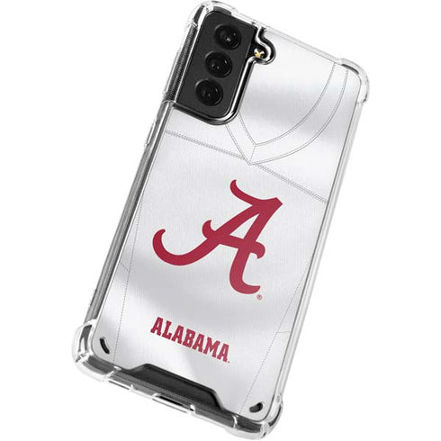 University of Alabama White Jersey Galaxy S21 Plus 5G Clear Case