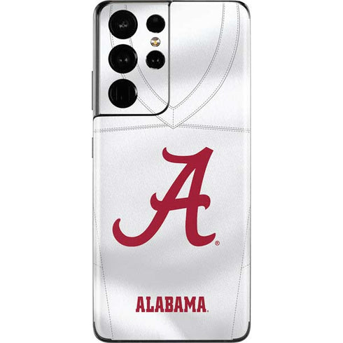 University of Alabama White Jersey Galaxy S21 Ultra 5G Skin