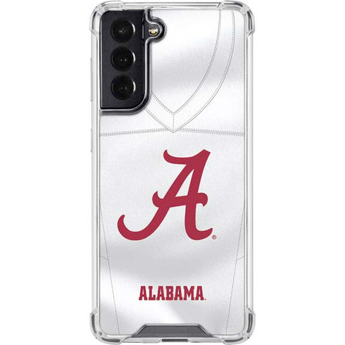 University of Alabama White Jersey Galaxy S22 Clear Case