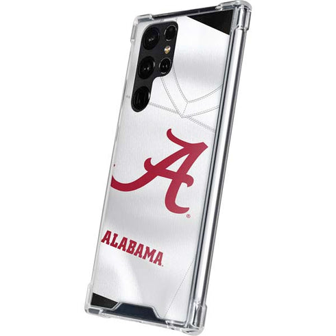 University of Alabama White Jersey Galaxy S22 Ultra Clear Case