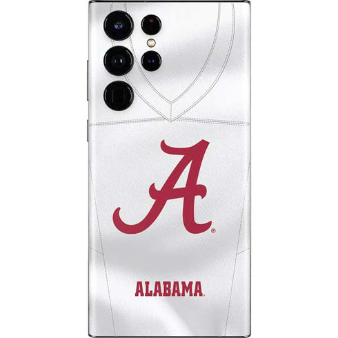 University of Alabama White Jersey Galaxy S22 Ultra Skin
