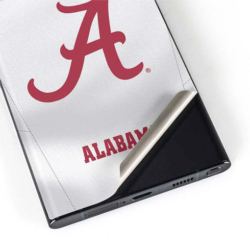University of Alabama White Jersey Galaxy S22 Ultra Skin