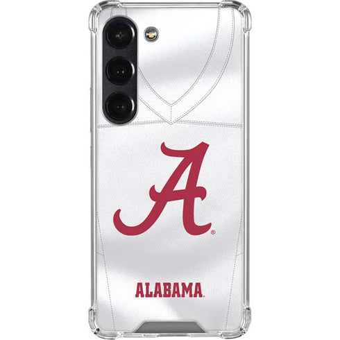 University of Alabama White Jersey Galaxy S23 Clear Case