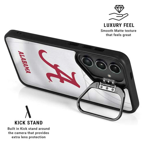 University of Alabama White Jersey Galaxy S24 FE Kickstand Case
