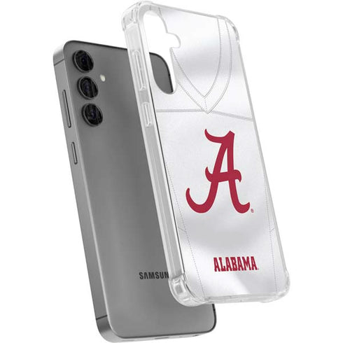 University of Alabama White Jersey Galaxy S24 Plus Clear Case