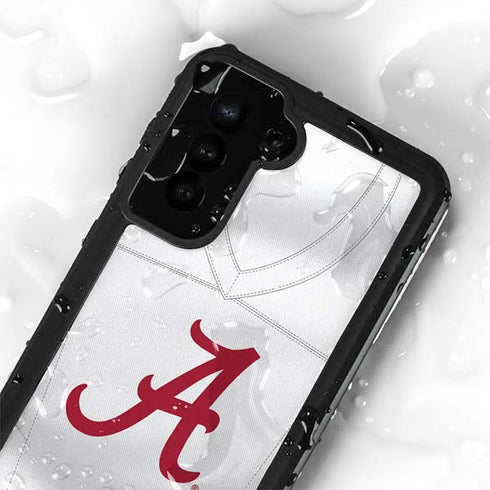 University of Alabama White Jersey Galaxy S24 Plus Waterproof Case