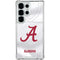 University of Alabama White Jersey Galaxy S25 Ultra Clear Case