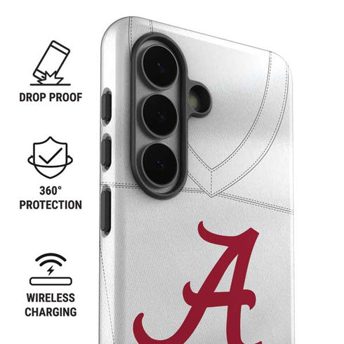 University of Alabama White Jersey Galaxy S26 Impact Case