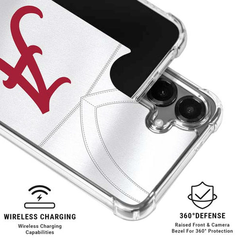 University of Alabama White Jersey Galaxy S26 Plus Clear Case