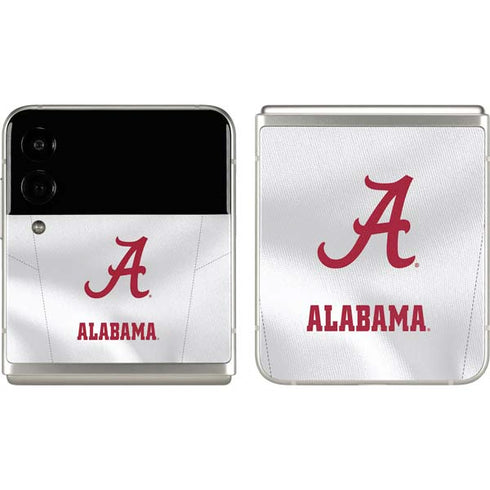 University of Alabama White Jersey Galaxy Z Flip3 5G Skin
